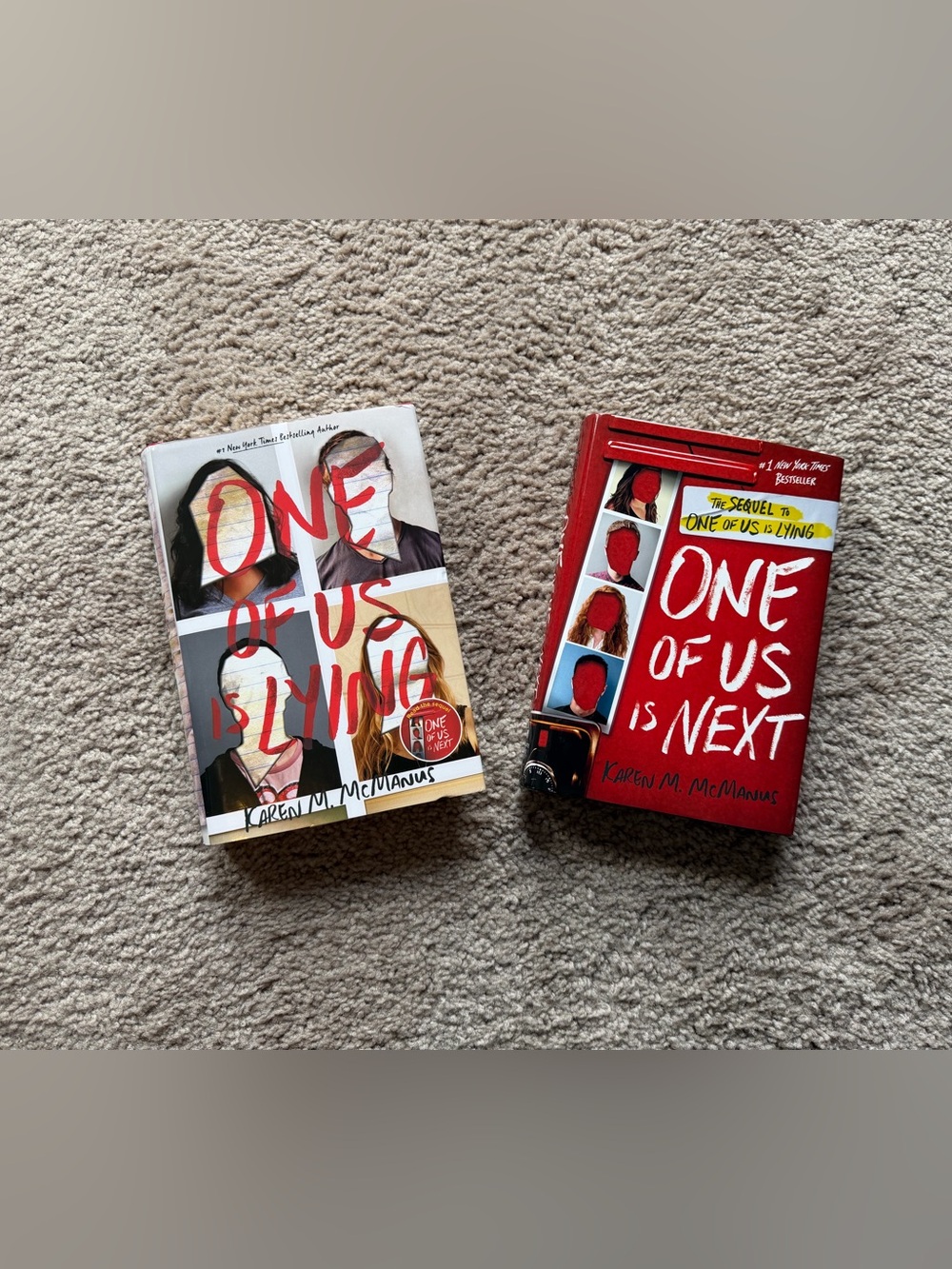 One Of Us Is Lying book 1 and 2 of series by Karen McManus